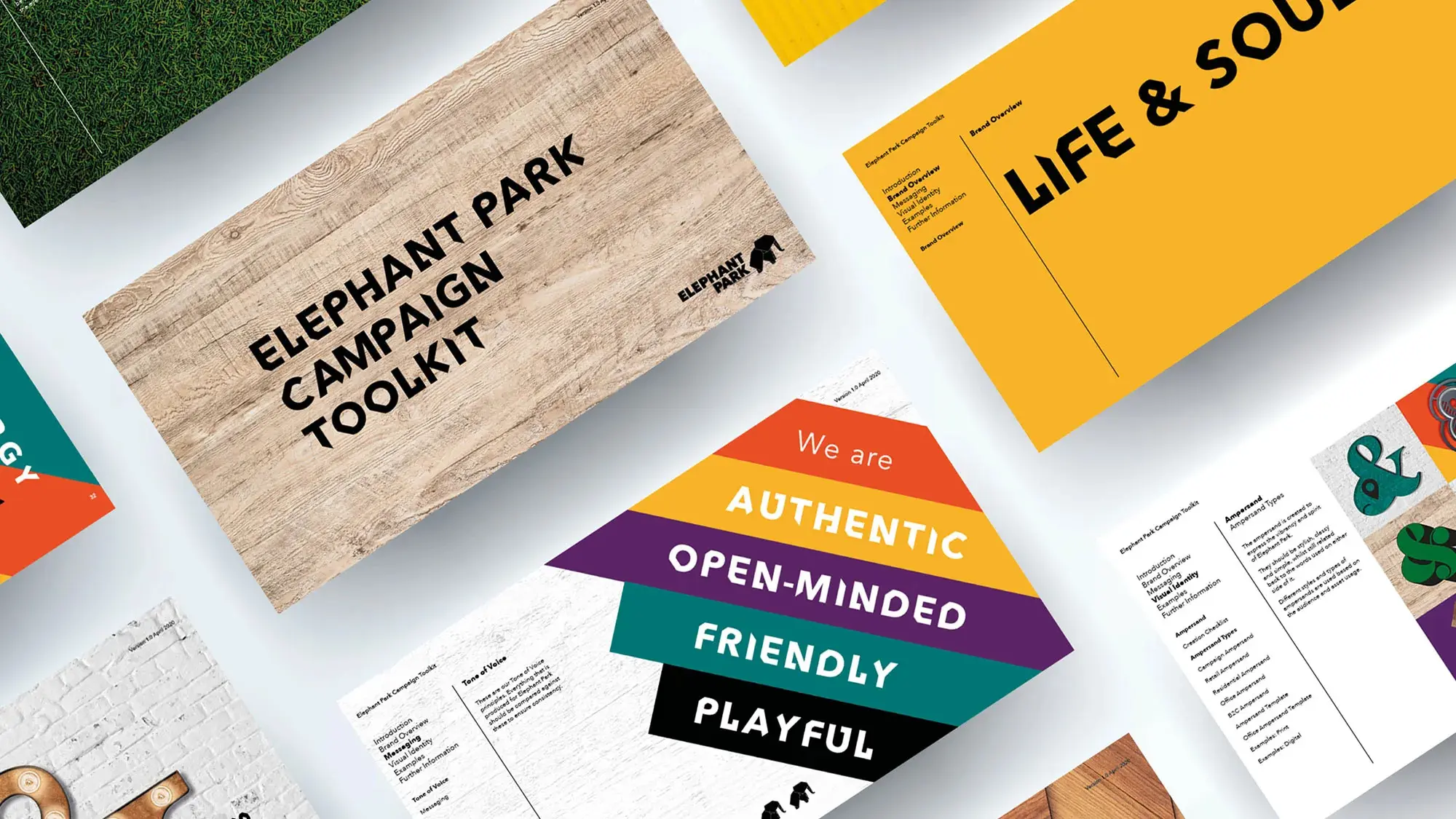 Elephant Park brand identity and placemaking work